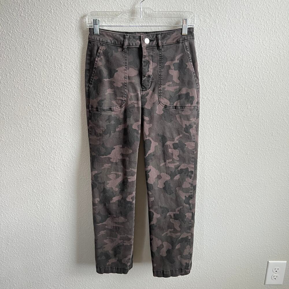 DL1961 Jerry High Rise Vintage Straight Camo Jeans Women's 27 Stretch
